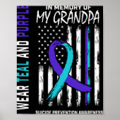 In Memory Grandpa Suicide Awareness Prevention Ame Poster (Vorne)