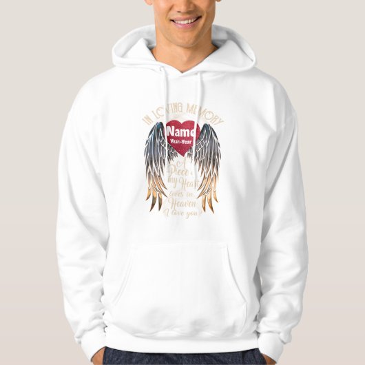 In Memory Loving - PERSONALISIERUNG Hoodie (Vorderseite)