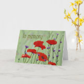 In Memory Mohn anpassen Karte (Gelbe Blume)