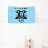 In Memory Motorbike Rider Biker Begräbnis Geschenk Banner (InSitu)
