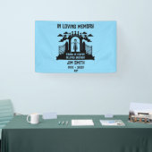 In Memory Motorbike Rider Biker Begräbnis Geschenk Banner (Messe)