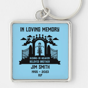 In Memory Motorbike Rider Biker Begräbnis Geschenk Schlüsselanhänger