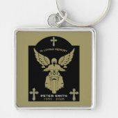 In Memory Motorbike Rider Biker Funeral Schlüsselanhänger (Vorne)