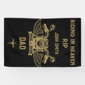 In Memory Motorradfahrer-Beerdigung Banner (Horizontal)