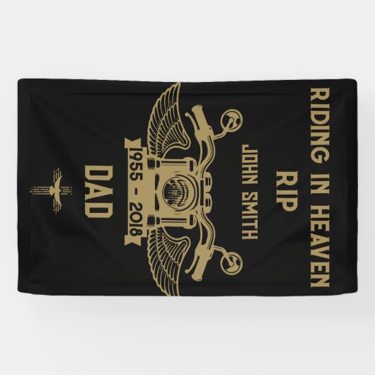 In Memory Motorradfahrer-Beerdigung Banner (Horizontal)