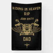 In Memory Motorradfahrer-Beerdigung Banner (Vertikal)