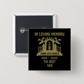 In Memory Motorradfahrer-Beerdigung Button (Vorne & Hinten)