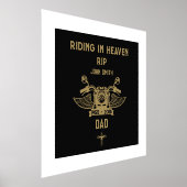 In Memory Motorradfahrer-Beerdigung Foliendrucke (Ablage )