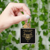 In Memory Motorradfahrer-Beerdigung Schlüsselanhänger (Hand)