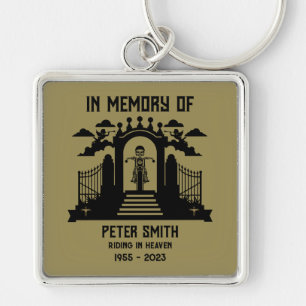 In Memory Motorradfahrer-Beerdigung Schlüsselanhänger