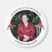In Memory of | Cardinal Memorial Keepsake Magnet (Vorne)