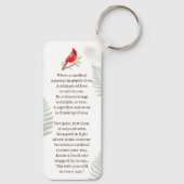 In Memory of | Cardinal Memorial Keepsake Schlüsselanhänger (Rückseite)