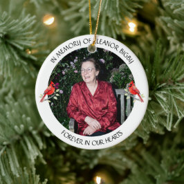 In Memory of | Cardinal Poem Memorial Keepsake Keramik Ornament