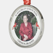 In Memory of | Cardinal Poem Memorial Keepsake Ornament Aus Metall (Links)