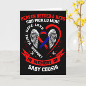 In Memory Of Cousin Chd Awareness Month Graphic Wi Karte (Gelbe Blume)