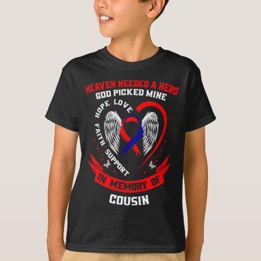 In Memory Of Cousin Chd Awareness Month Graphic Wi T-Shirt (Vorderseite)