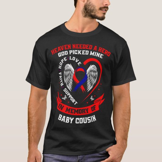 In Memory Of Cousin Chd Awareness Month Graphic Wi T-Shirt (Vorderseite)