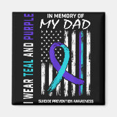 In Memory Of Dad Suicide Prevention Awareness Amer Magnet (Vorne)