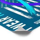 In Memory Of Dad Suicide Prevention Awareness Amer Poster (Ecke)