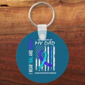 In Memory Of Dad Suicide Prevention Awareness Amer Schlüsselanhänger (Vorderseite)