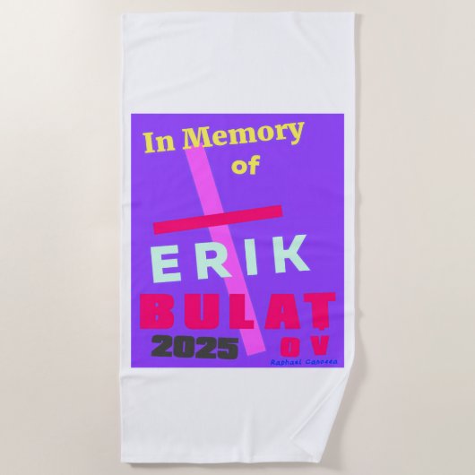 In Memory of Erik Bulatov Strandtuch (Vorderseite)