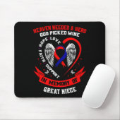 In Memory Of Great Niece Chd Awareness Month Graph Mousepad (Mit Mouse)