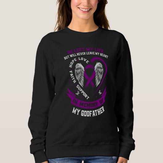 In Memory of my Godfather Alzheimers Awareness Mem Sweatshirt (Vorderseite)