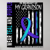In Memory Of My Grandson Suicide Awareness Prevent Poster (Vorne)