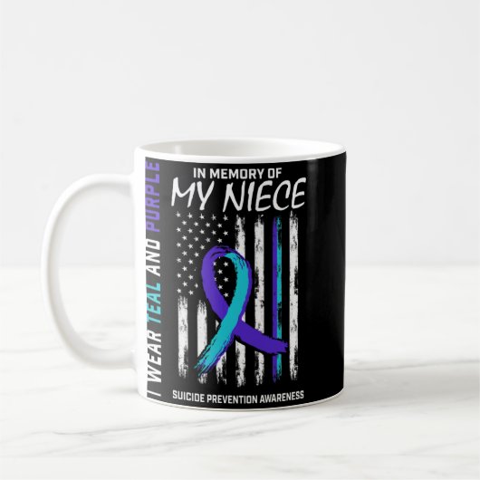 In Memory Of My Niece Suicide Awareness Prevention Kaffeetasse (Links)