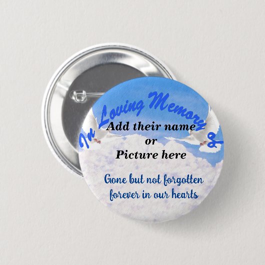 In Memory Of_ Pinback-Button Button (Vorne & Hinten)