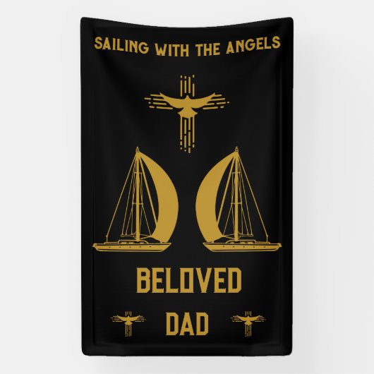 In Memory Sailer Boater Beerdigung Banner (Vertikal)