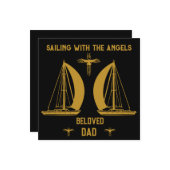 In Memory Sailer Boater Beerdigung Karte (Vorderseite/Rückseite Beispiel)
