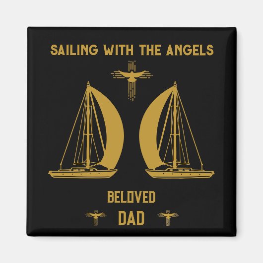 In Memory Sailer Boater Beerdigung Magnet (Vorne)