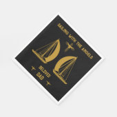 In Memory Sailer Boater Beerdigung Serviette (Ecke)