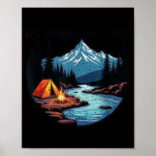 In Mountain Time gestresste Natur Camping Wandern Poster