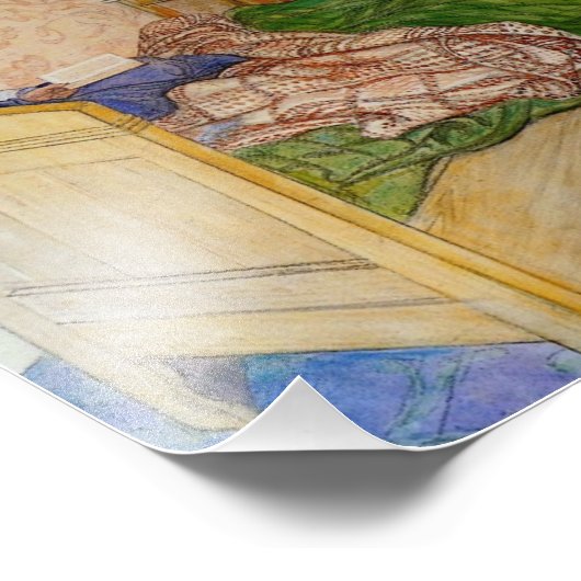 In Mumys Bett 1908 Fotodruck (Ecke)