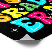 In My 1st Grade Era Girl Back To School First Grad Poster (Ecke)