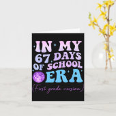 In My 67 Days Of School Era First Grade Version Di Karte (Gelbe Blume)