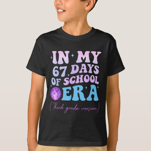 In My 67 Days Of School Era Third Grade Version Di T-Shirt (Vorderseite)