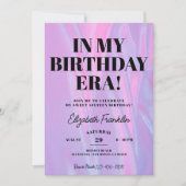 In My Birthday Era Any Age Birthday Party Einladung (Vorderseite)