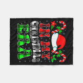 In My Christmas Era Family Matching Merry Christma Fleecedecke (Vorderseite (Horizontal))