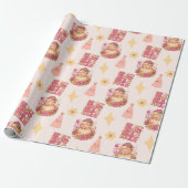 In My Christmas Era Groovy Santa Geschenkpapier (Ungerollt)