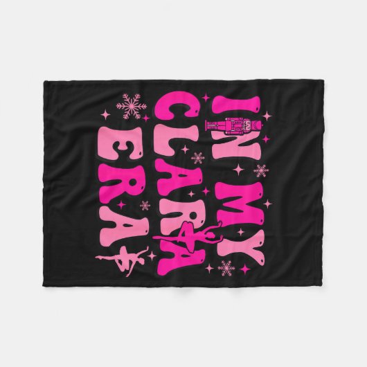 In My Clara Era Nutcracker Ballet Clara Sugar Plum Fleecedecke (Vorderseite (Horizontal))