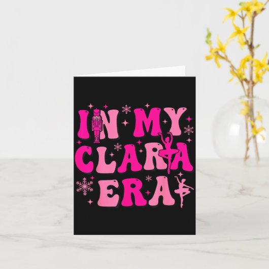 In My Clara Era Nutcracker Ballet Clara Sugar Plum Karte (Gelbe Blume)