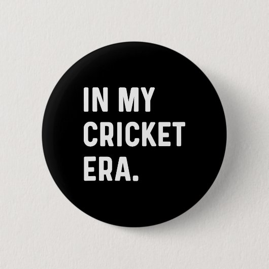 In My Cricket Era - Pitch Wicket Sport Button (Vorderseite)
