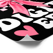 In My Double Digits Era 10th Birthday Coquette Bow Poster (Ecke)