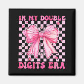 In My Double Digits Era Coquette Bow 10th Birthday Magnet (Vorne)