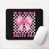 In My Double Digits Era Coquette Bow 10th Birthday Mousepad (Mit Mouse)