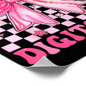 In My Double Digits Era Coquette Bow 10th Birthday Poster (Ecke)