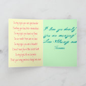 "In My Eyes" Gedicht Hübsche Edgy Girl Grußkarte Karte (Innenseite)